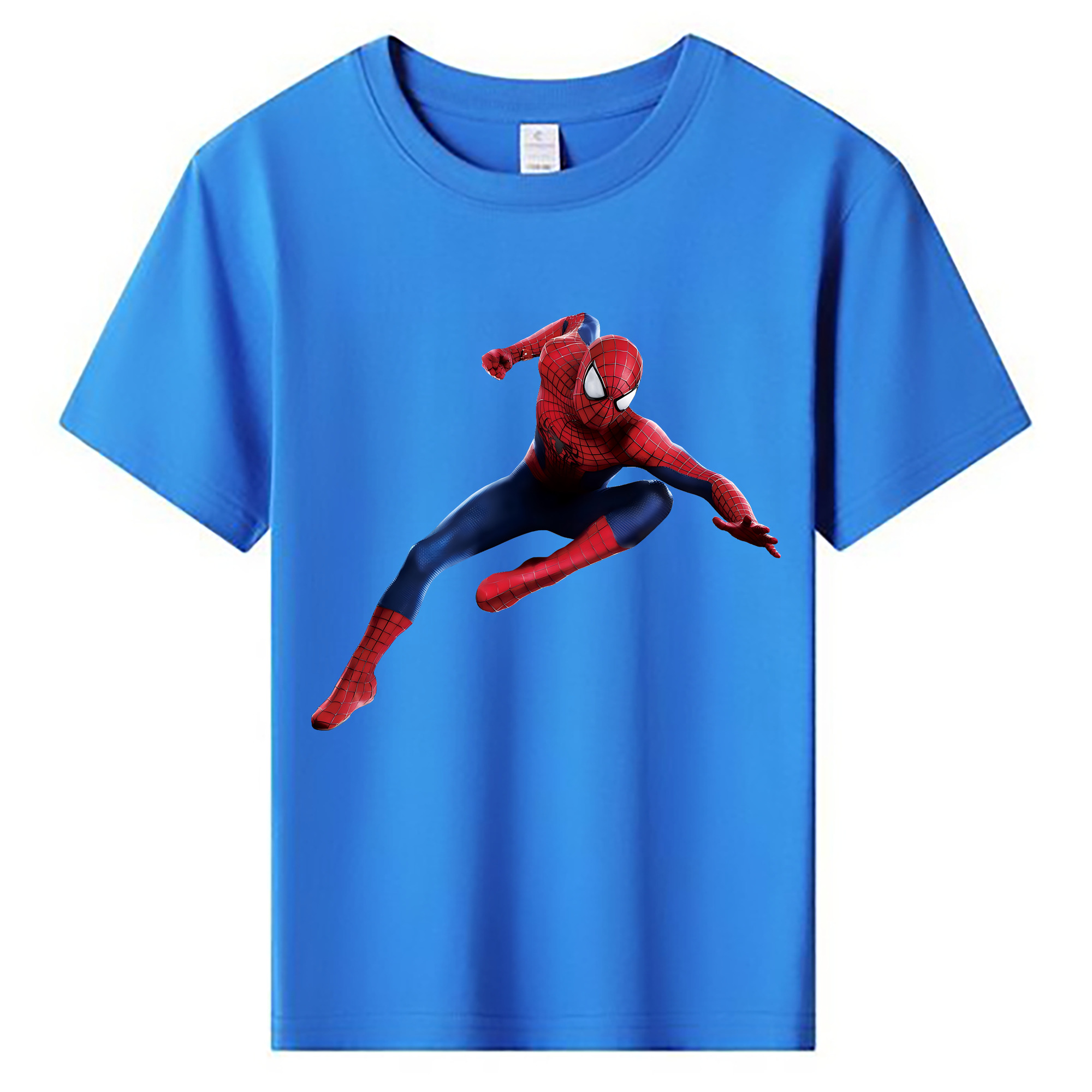 （画像用） Spider Man スパイダーマン 綿100％キッズTシャツ（フロントプリント）